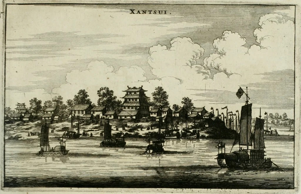 An illustration from L'ambassade de la Compagnie orientale des Provinces Unies vers l'empereur de la Chine, ou grand cam de Tartarie, faite par les Srs. Pierre de Goyer, & Jacob de Keyser, 1665, leaf 320