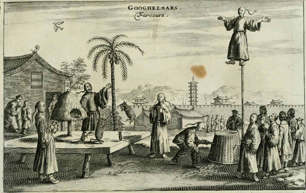 An illustration from L'ambassade de la Compagnie orientale des Provinces Unies vers l'empereur de la Chine, ou grand cam de Tartarie, faite par les Srs. Pierre de Goyer, & Jacob de Keyser, 1665, leaf 412