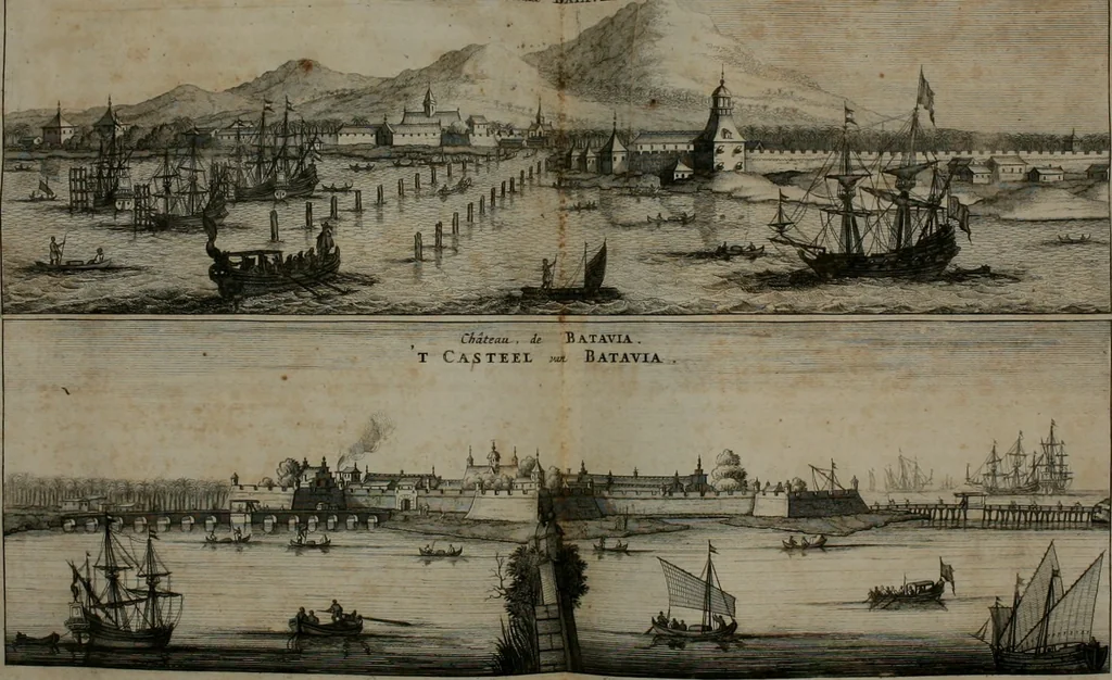An illustration from L'ambassade de la Compagnie orientale des Provinces Unies vers l'empereur de la Chine, ou grand cam de Tartarie, faite par les Srs. Pierre de Goyer, & Jacob de Keyser, 1665, leaf 75