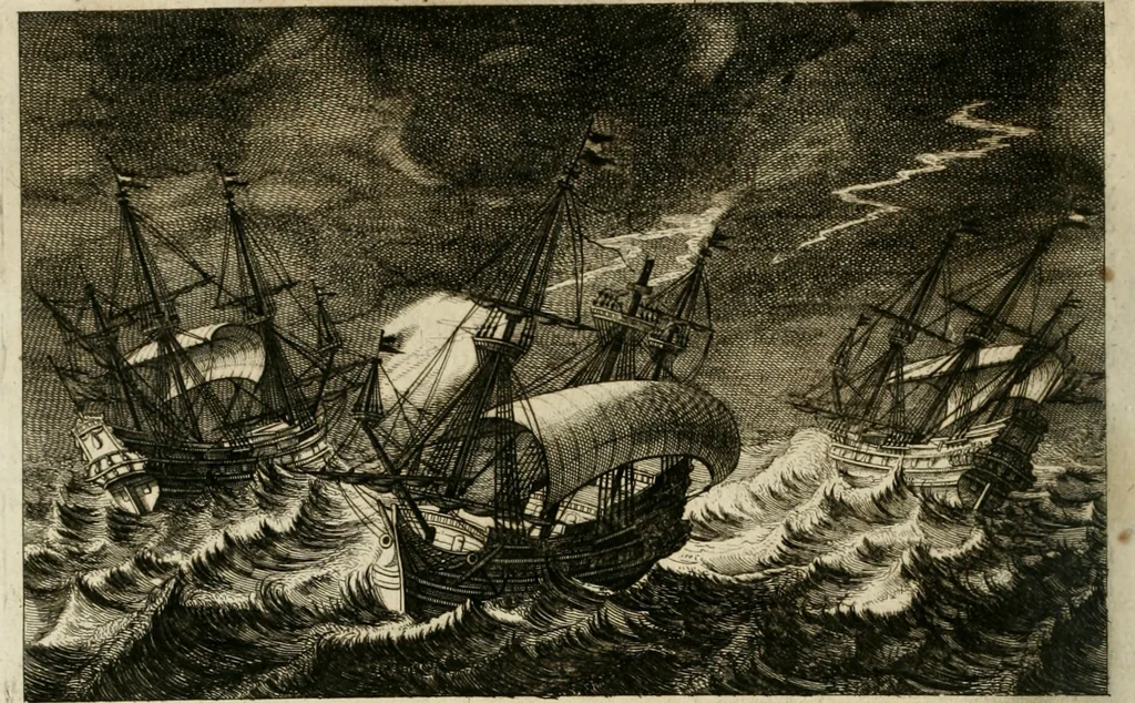 An illustration from L'ambassade de la Compagnie orientale des Provinces Unies vers l'empereur de la Chine, ou grand cam de Tartarie, faite par les Srs. Pierre de Goyer, & Jacob de Keyser, 1665, leaf 83