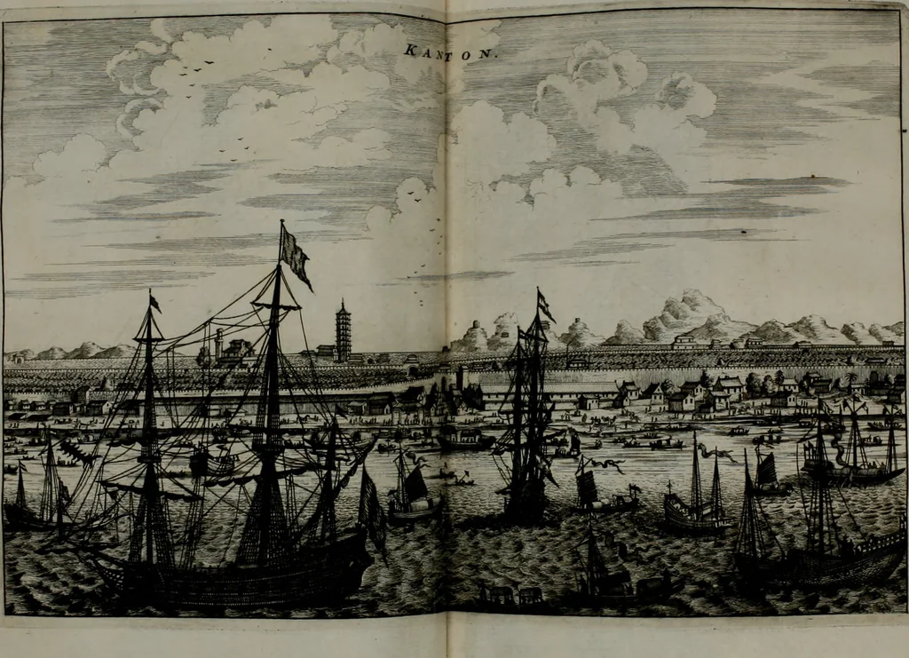 An illustration from L'ambassade de la Compagnie orientale des Provinces Unies vers l'empereur de la Chine, ou grand cam de Tartarie, faite par les Srs. Pierre de Goyer, & Jacob de Keyser, 1665, leaf 95