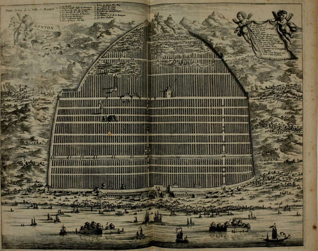 An illustration from L'ambassade de la Compagnie orientale des Provinces Unies vers l'empereur de la Chine, ou grand cam de Tartarie, faite par les Srs. Pierre de Goyer, & Jacob de Keyser, 1665, leaf 99