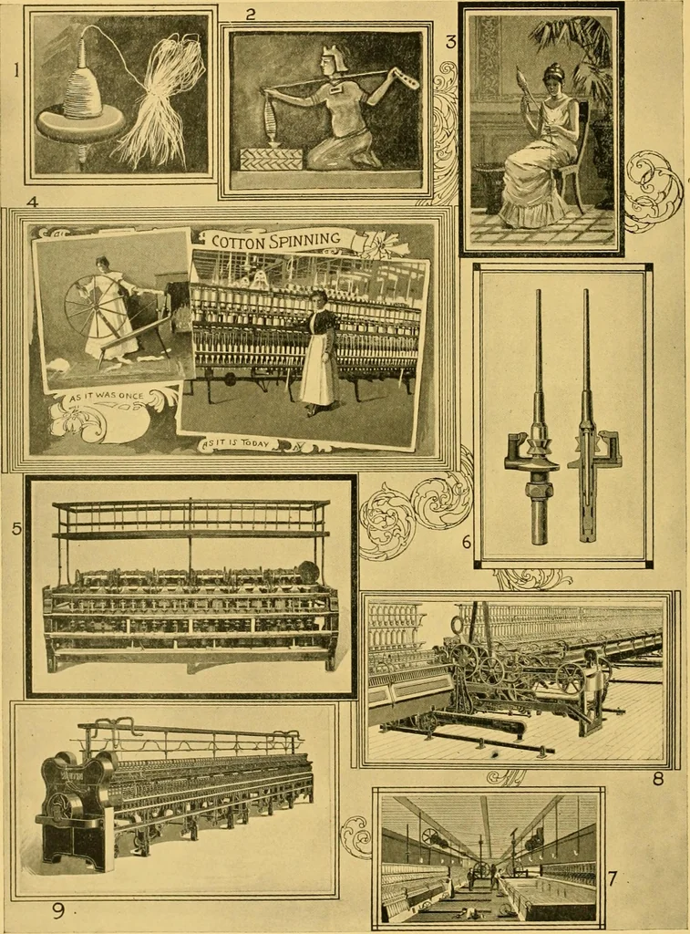 An illustration from Lamb's textile industry of the United States, embracing biographical sketches of prominment men and a historical résumé of the progress of textile manufacture from the earliest records to the present time;, 1911, leaf 131