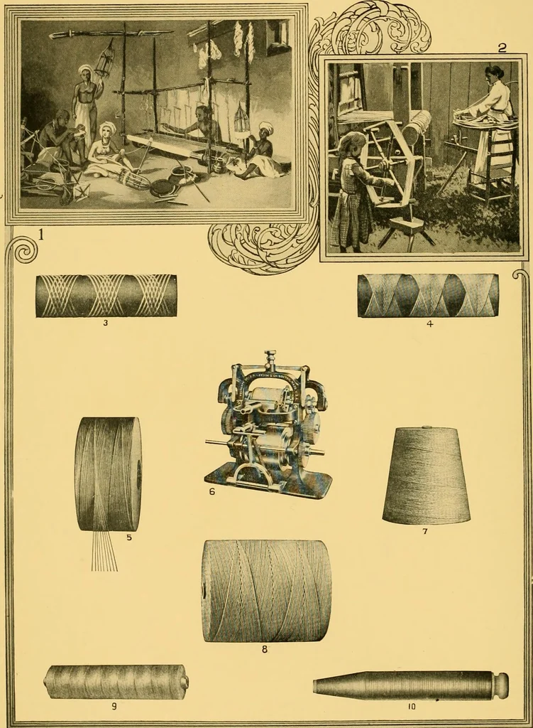 An illustration from Lamb's textile industry of the United States, embracing biographical sketches of prominment men and a historical résumé of the progress of textile manufacture from the earliest records to the present time;, 1911, leaf 145