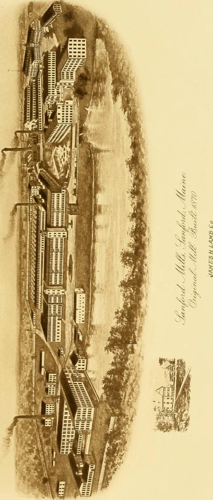 An illustration from Lamb's textile industry of the United States, embracing biographical sketches of prominment men and a historical résumé of the progress of textile manufacture from the earliest records to the present time;, 1911, leaf 598