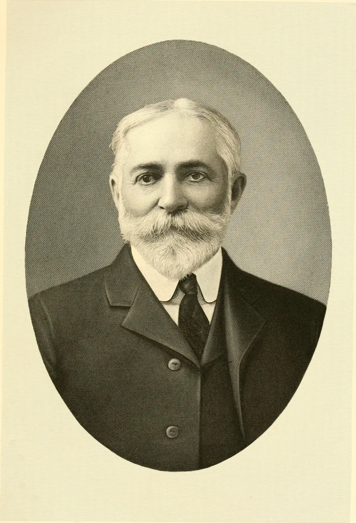 An illustration from Lamb's textile industry of the United States, embracing biographical sketches of prominment men and a historical résumé of the progress of textile manufacture from the earliest records to the present time;, 1916, leaf 354