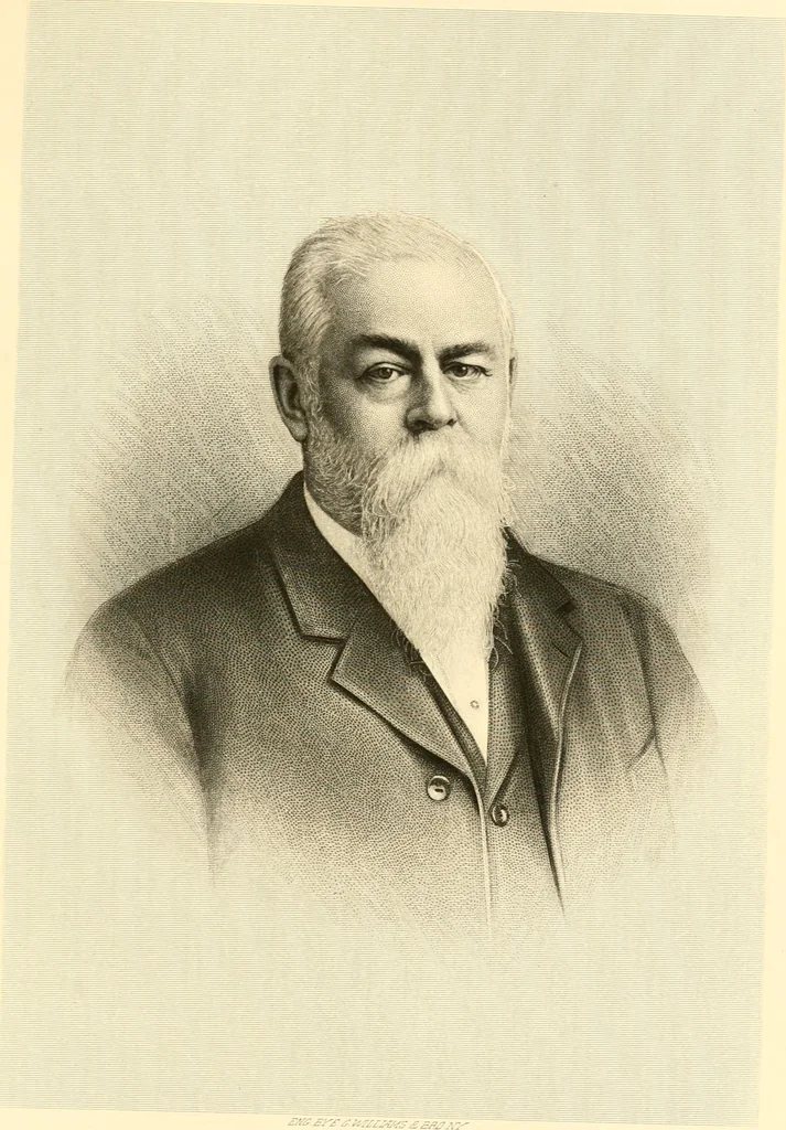 An illustration from Lamb's textile industry of the United States, embracing biographical sketches of prominment men and a historical résumé of the progress of textile manufacture from the earliest records to the present time;, 1916, leaf 396