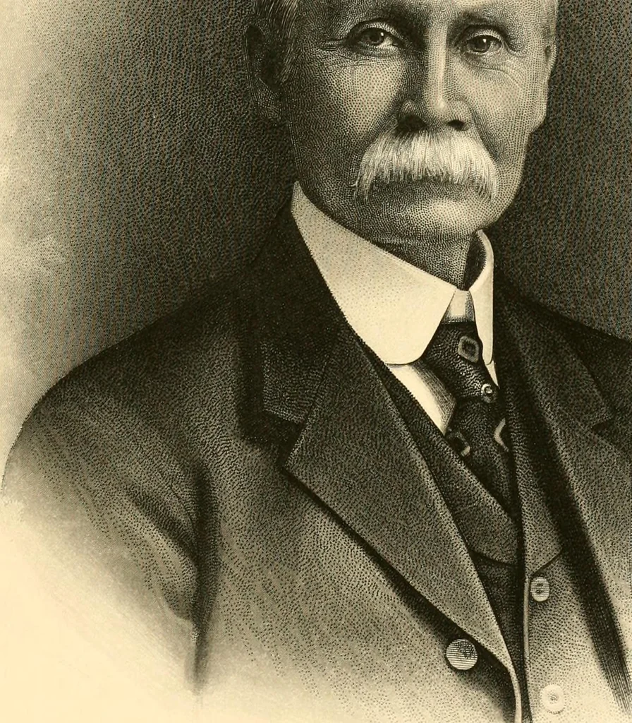 An illustration from Lamb's textile industry of the United States, embracing biographical sketches of prominment men and a historical résumé of the progress of textile manufacture from the earliest records to the present time;, 1916, leaf 50