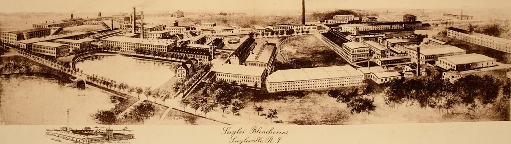 An illustration from Lamb's textile industry of the United States, embracing biographical sketches of prominment men and a historical résumé of the progress of textile manufacture from the earliest records to the present time;, 1916, leaf 552
