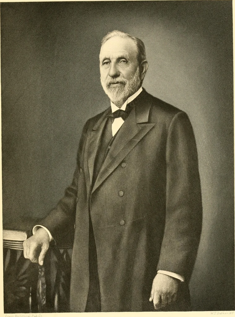 An illustration from Lamb's textile industry of the United States, embracing biographical sketches of prominment men and a historical résumé of the progress of textile manufacture from the earliest records to the present time;, 1916, leaf 62