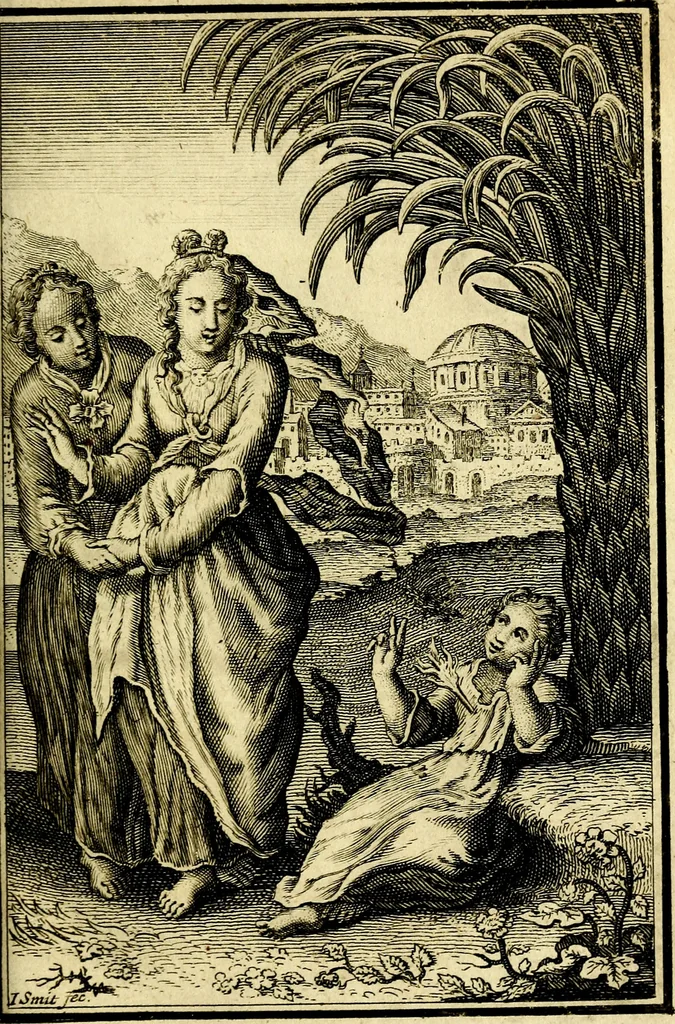 An illustration from L'ame amante de son Dieu, representée dans les emblémes de Hermannus Hugo sur ses pieux desirs: & dans ceux d'Othon Vaenius sur l'amour divin, 1717, leaf 128
