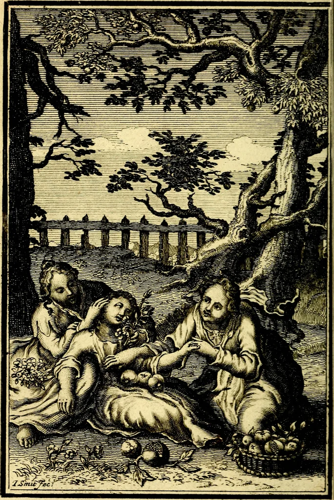 An illustration from L'ame amante de son Dieu, representée dans les emblémes de Hermannus Hugo sur ses pieux desirs: & dans ceux d'Othon Vaenius sur l'amour divin, 1717, leaf 131