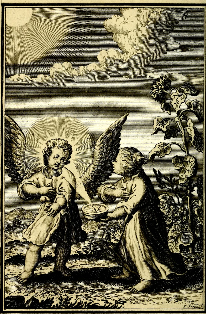 An illustration from L'ame amante de son Dieu, representée dans les emblémes de Hermannus Hugo sur ses pieux desirs: & dans ceux d'Othon Vaenius sur l'amour divin, 1717, leaf 137