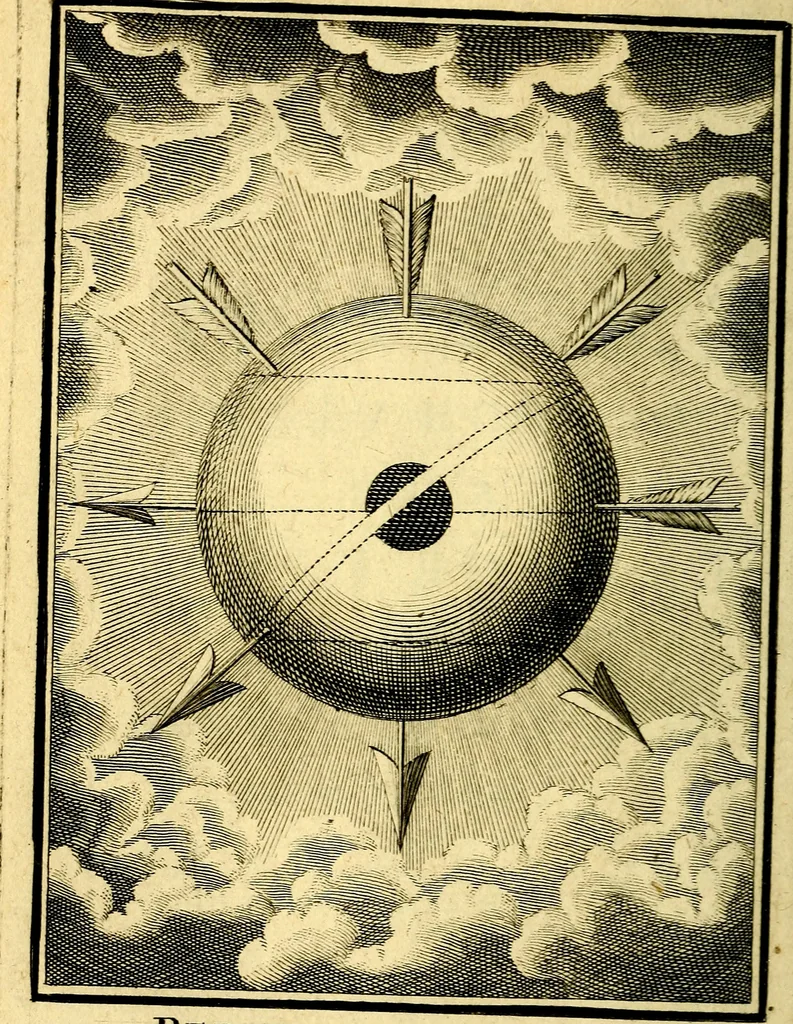 An illustration from L'ame amante de son Dieu, representée dans les emblémes de Hermannus Hugo sur ses pieux desirs: & dans ceux d'Othon Vaenius sur l'amour divin, 1717, leaf 177