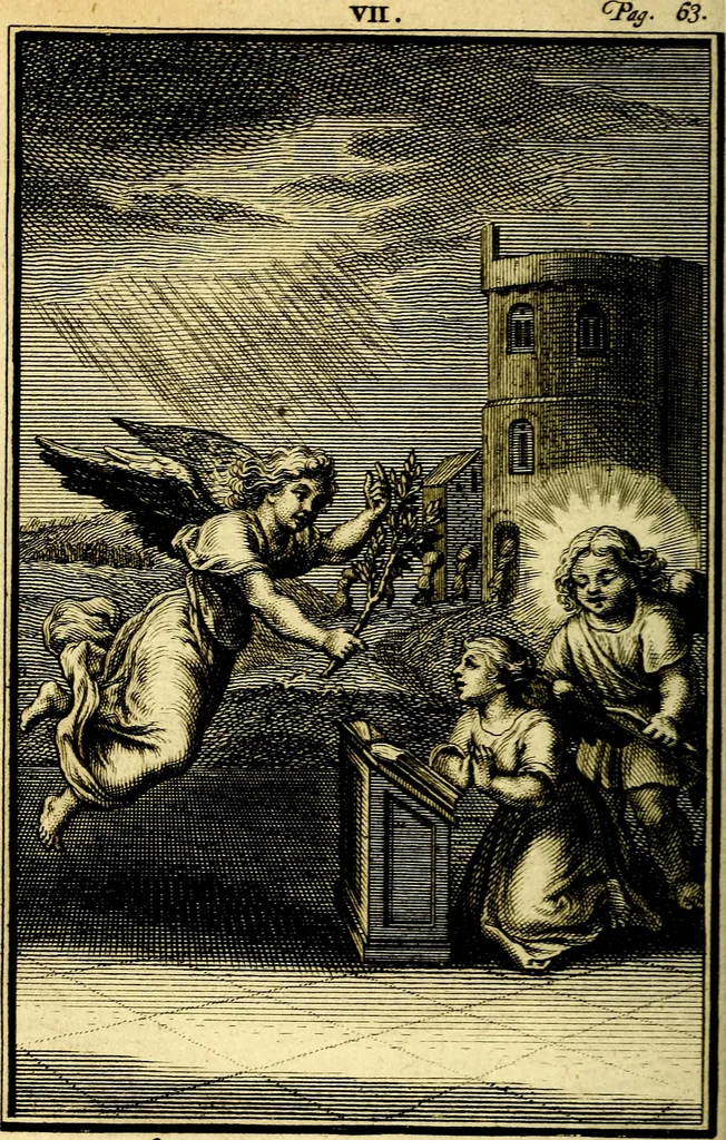 An illustration from L'ame amante de son Dieu, representée dans les emblémes de Hermannus Hugo sur ses pieux desirs: & dans ceux d'Othon Vaenius sur l'amour divin, 1717, leaf 201
