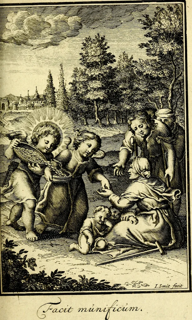 An illustration from L'ame amante de son Dieu, representée dans les emblémes de Hermannus Hugo sur ses pieux desirs: & dans ceux d'Othon Vaenius sur l'amour divin, 1717, leaf 252