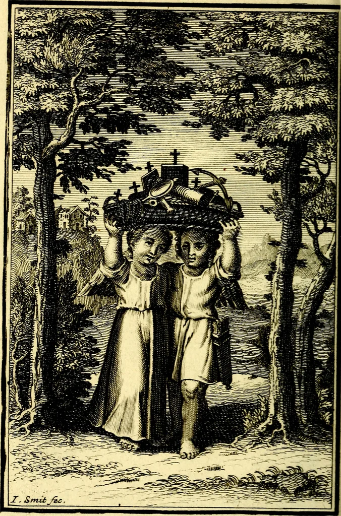 An illustration from L'ame amante de son Dieu, representée dans les emblémes de Hermannus Hugo sur ses pieux desirs: & dans ceux d'Othon Vaenius sur l'amour divin, 1717, leaf 261