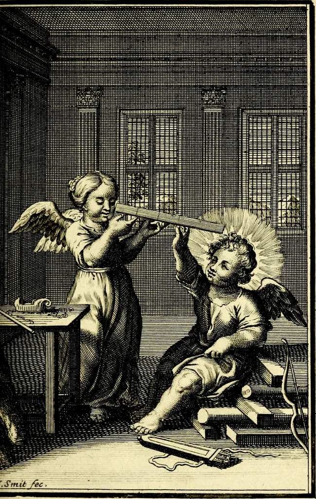 An illustration from L'ame amante de son Dieu, representée dans les emblémes de Hermannus Hugo sur ses pieux desirs: & dans ceux d'Othon Vaenius sur l'amour divin, 1717, leaf 276