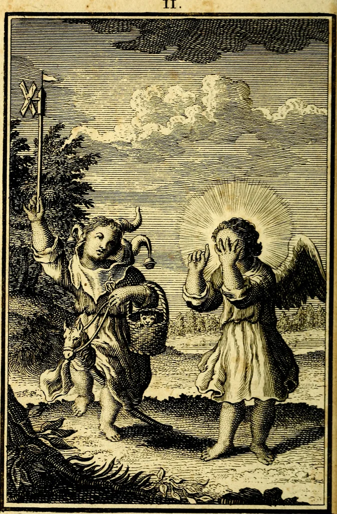 An illustration from L'ame amante de son Dieu, representée dans les emblémes de Hermannus Hugo sur ses pieux desirs: & dans ceux d'Othon Vaenius sur l'amour divin, 1717, leaf 41