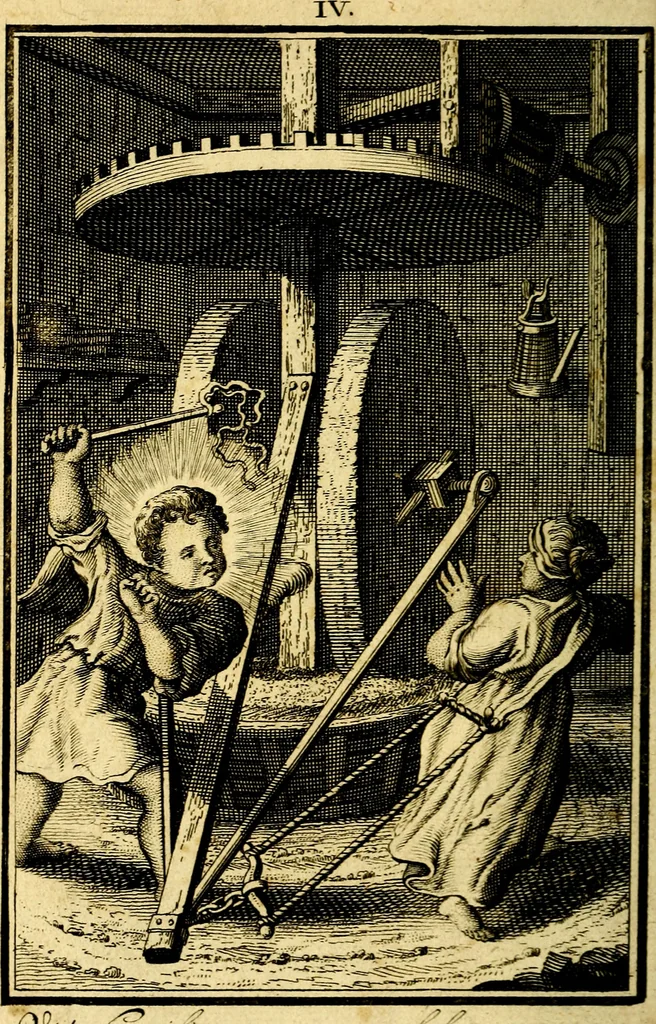 An illustration from L'ame amante de son Dieu, representée dans les emblémes de Hermannus Hugo sur ses pieux desirs: & dans ceux d'Othon Vaenius sur l'amour divin, 1717, leaf 47