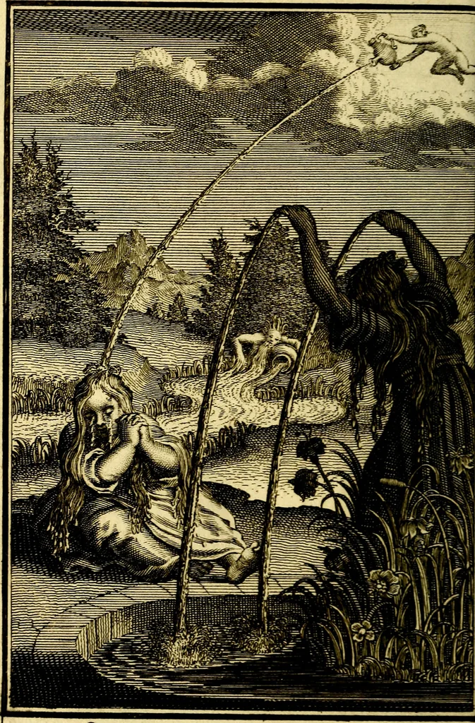 An illustration from L'ame amante de son Dieu, representée dans les emblémes de Hermannus Hugo sur ses pieux desirs: & dans ceux d'Othon Vaenius sur l'amour divin, 1717, leaf 59