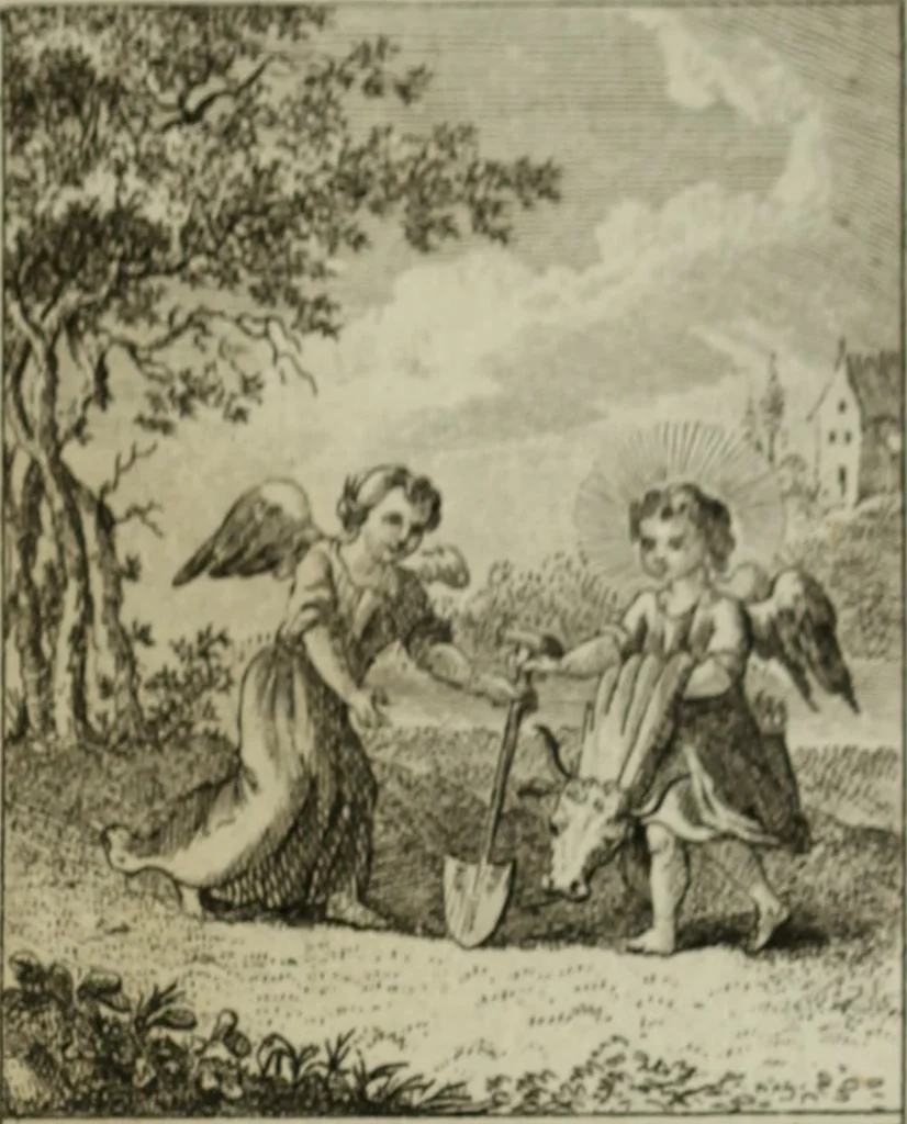An illustration from L'ame amante de son Dieu, représentée dans les emblemes de Hermannus Hugo, et dans ceux d'Othon Vaenius sur l'amour divin. Avec des figures nouvelles accompagnées de vers qui en font l'application aux dispositions les plus essentielles de la vie intérieure, 1790, leaf 146