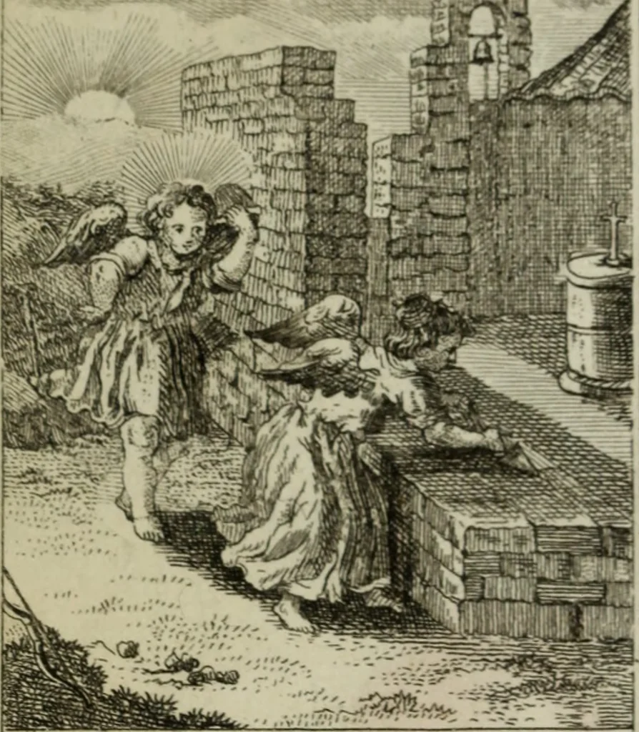 An illustration from L'ame amante de son Dieu, représentée dans les emblemes de Hermannus Hugo, et dans ceux d'Othon Vaenius sur l'amour divin. Avec des figures nouvelles accompagnées de vers qui en font l'application aux dispositions les plus essentielles de la vie intérieure, 1790, leaf 162