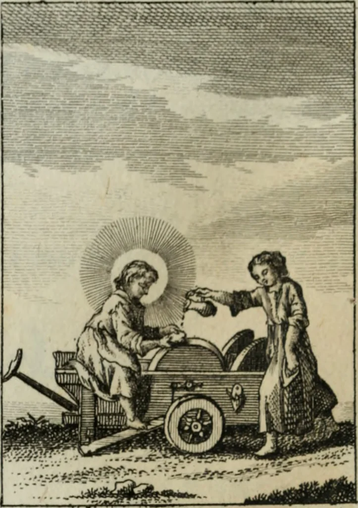 An illustration from L'ame amante de son Dieu, représentée dans les emblemes de Hermannus Hugo, et dans ceux d'Othon Vaenius sur l'amour divin. Avec des figures nouvelles accompagnées de vers qui en font l'application aux dispositions les plus essentielles de la vie intérieure, 1790, leaf 253