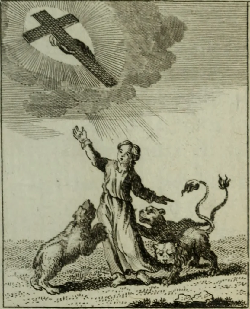 An illustration from L'ame amante de son Dieu, représentée dans les emblemes de Hermannus Hugo, et dans ceux d'Othon Vaenius sur l'amour divin. Avec des figures nouvelles accompagnées de vers qui en font l'application aux dispositions les plus essentielles de la vie intérieure, 1790, leaf 268