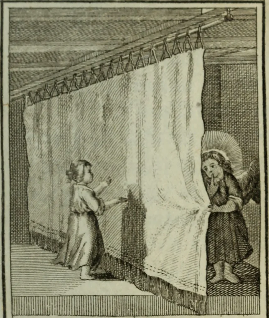 An illustration from L'ame amante de son Dieu, représentée dans les emblemes de Hermannus Hugo, et dans ceux d'Othon Vaenius sur l'amour divin. Avec des figures nouvelles accompagnées de vers qui en font l'application aux dispositions les plus essentielles de la vie intérieure, 1790, leaf 86