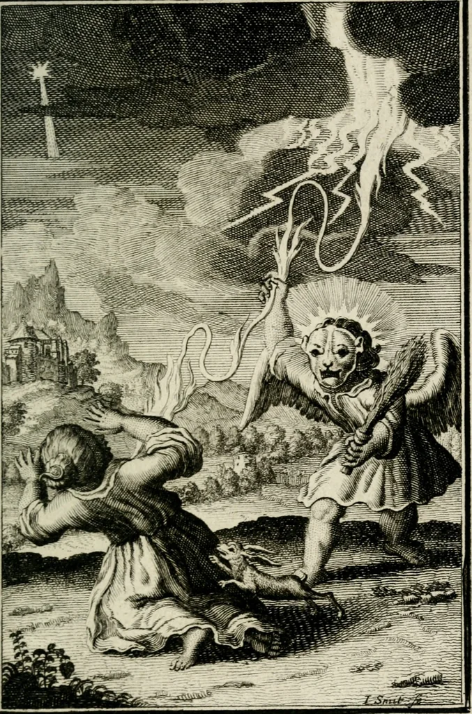 An illustration from L'ame amante de son Dieu, representée dans les emblémes de Hermannus Hugo sur ses pieux desirs: & dans ceux d'Othon Vaenius sur l'amour divin, 1717, leaf 260