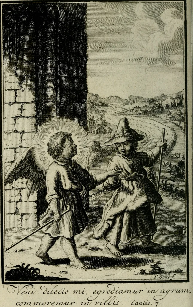 An illustration from L'ame amante de son Dieu, representée dans les emblémes de Hermannus Hugo sur ses pieux desirs: & dans ceux d'Othon Vaenius sur l'amour divin, 1717, leaf 267