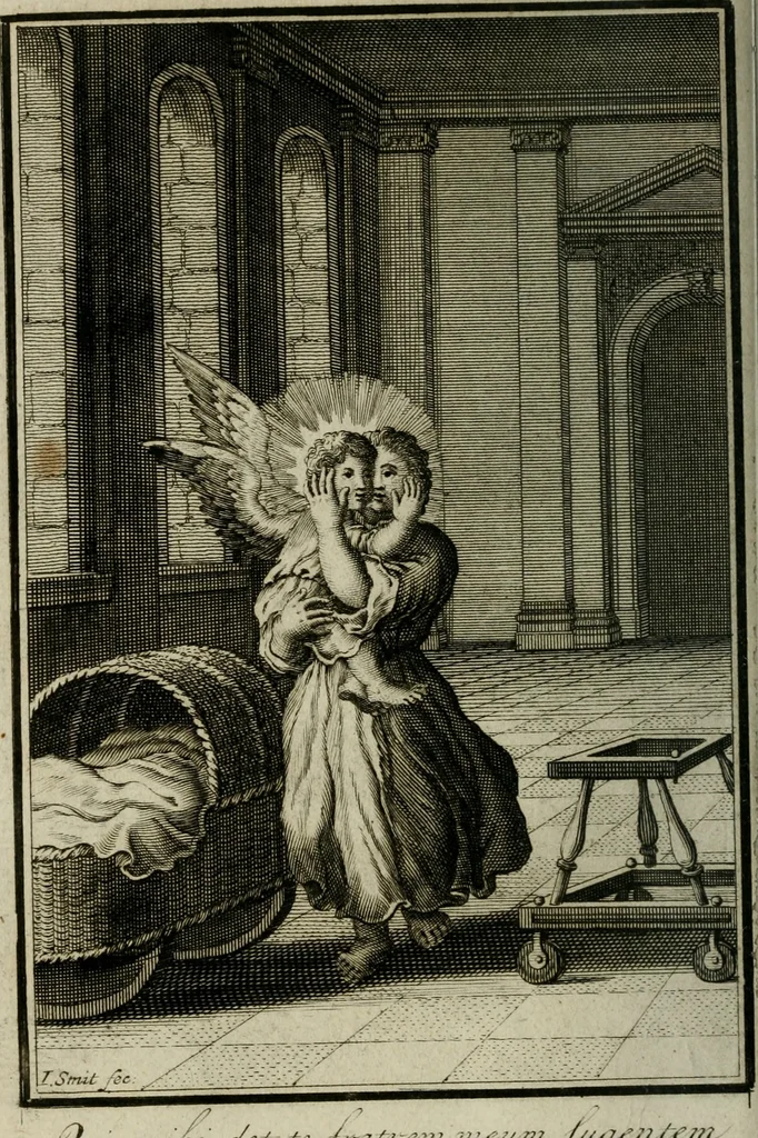 An illustration from L'ame amante de son Dieu, representée dans les emblémes de Hermannus Hugo sur ses pieux desirs: & dans ceux d'Othon Vaenius sur l'amour divin, 1717, leaf 271