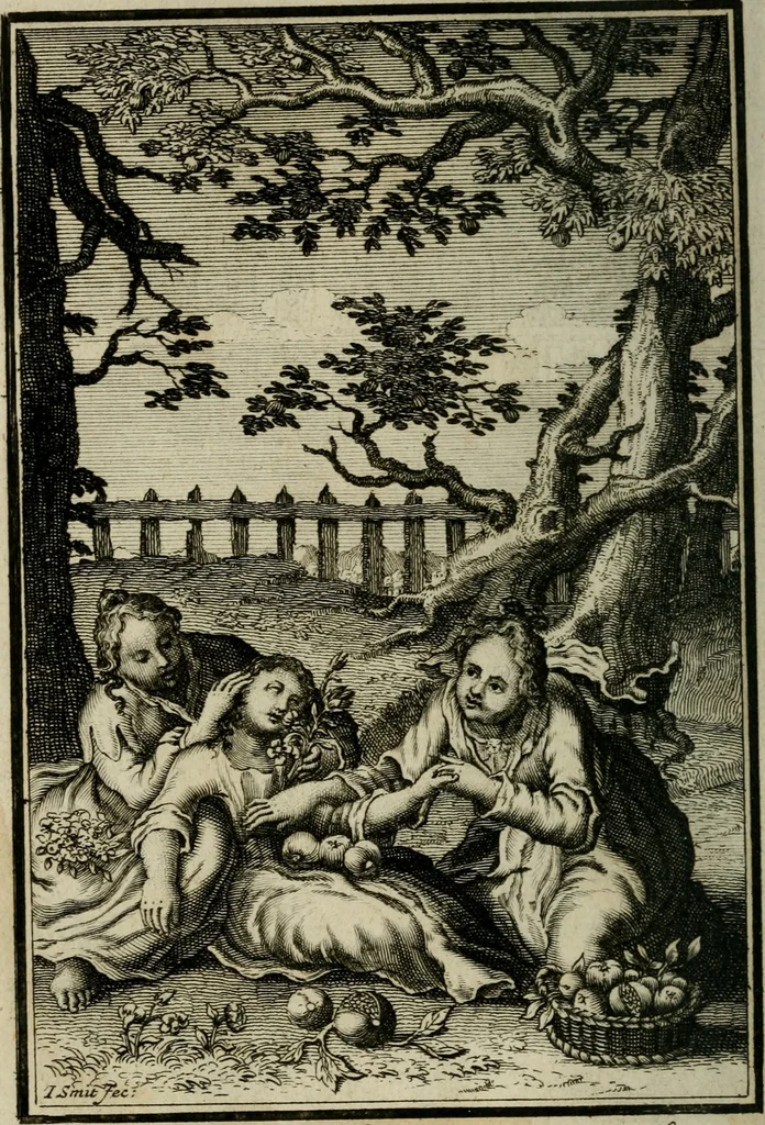 An illustration from L'ame amante de son Dieu, representée dans les emblémes de Hermannus Hugo sur ses pieux desirs: & dans ceux d'Othon Vaenius sur l'amour divin, 1717, leaf 287