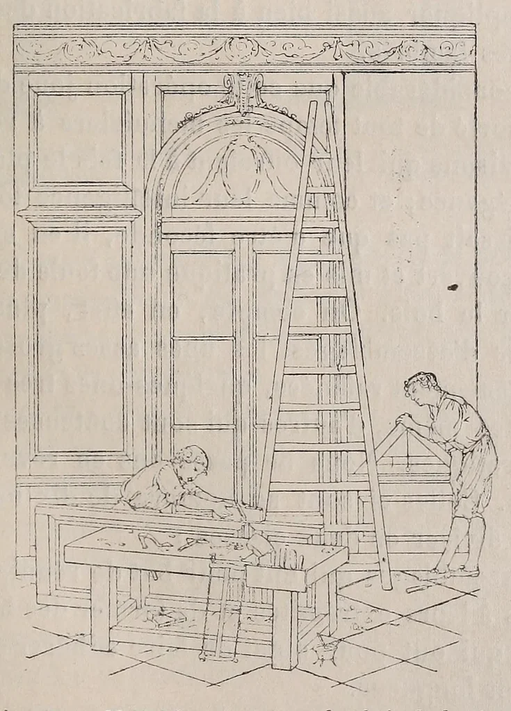 An illustration from La menuiserie, 1921, leaf 43