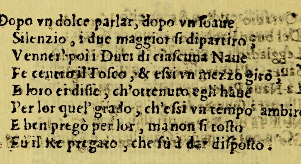 An illustration from L'America, 1611, leaf 34