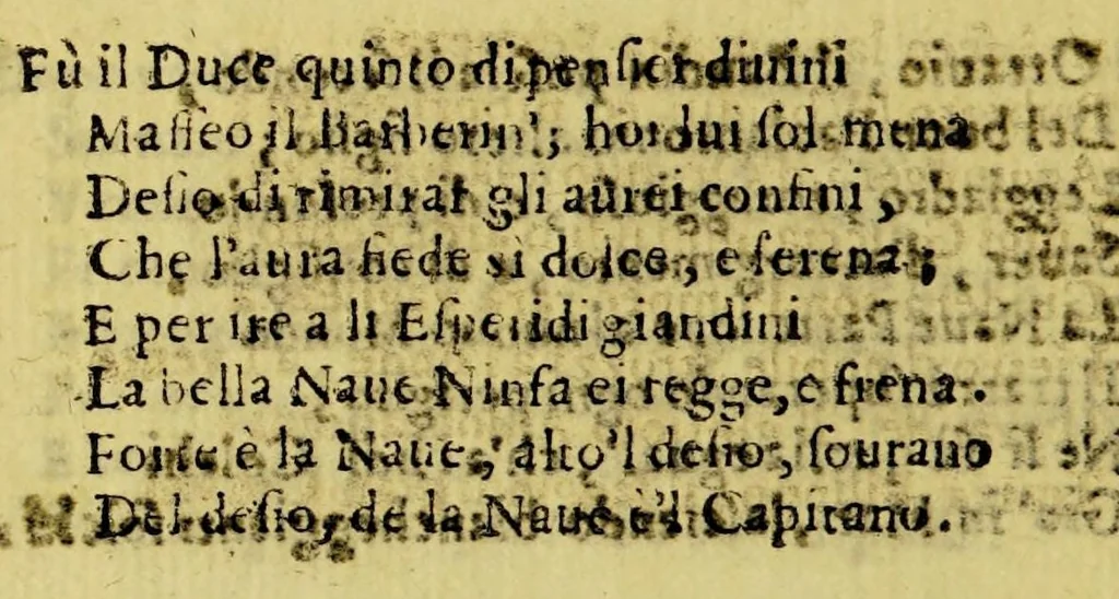 An illustration from L'America, 1611, leaf 36