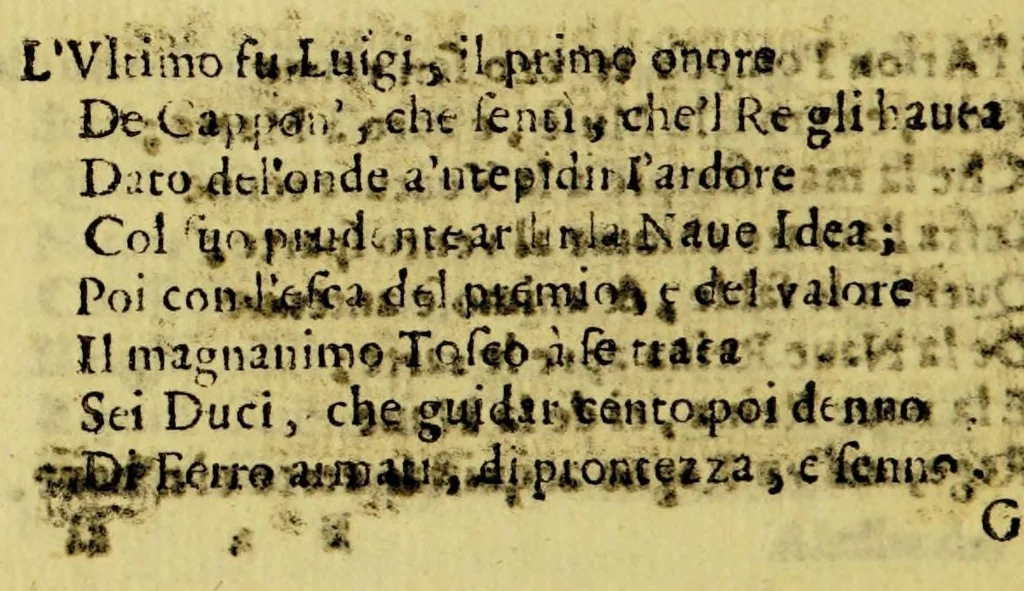 An illustration from L'America, 1611, leaf 36
