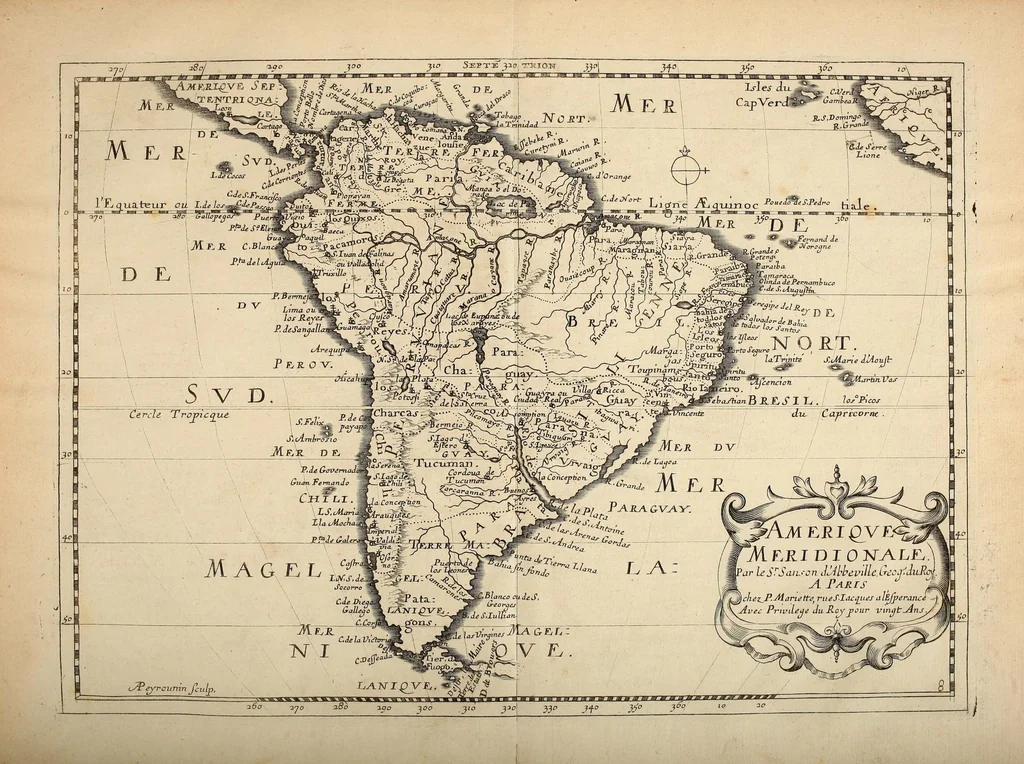 An illustration from L'Amerique, en plusieurs cartes nouvelles, et exactes, &c [cartographic material] : en divers traitez de geographie, et d'histoire : la ou sont descrits succinctement, & avec une belle methode, & facile : ses empires, ses monarchies, ses estats, &c. : les moeurs, les langues, les religions, le negoce et la richesse de ses peuples, &c. : et ce qu'il y a de plus beau & de plus rare dans toutes ses parties, & dans ses isles, 1667, leaf 115