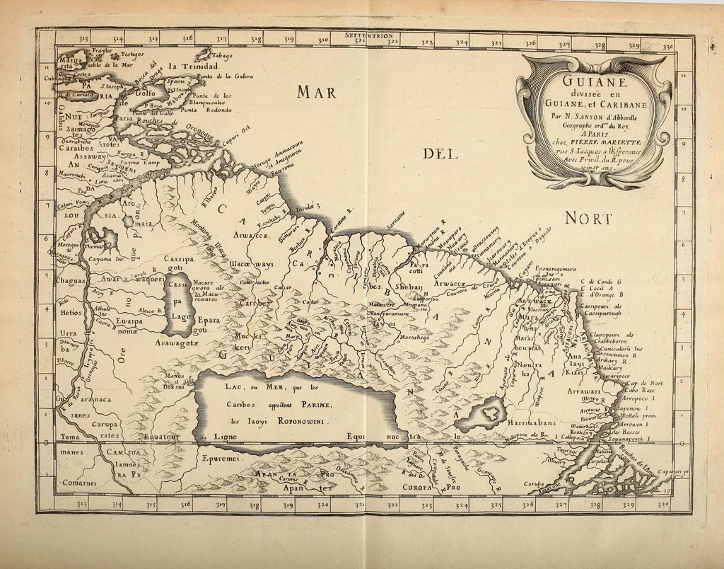 An illustration from L'Amerique, en plusieurs cartes nouvelles, et exactes, &c [cartographic material] : en divers traitez de geographie, et d'histoire : la ou sont descrits succinctement, & avec une belle methode, & facile : ses empires, ses monarchies, ses estats, &c. : les moeurs, les langues, les religions, le negoce et la richesse de ses peuples, &c. : et ce qu'il y a de plus beau & de plus rare dans toutes ses parties, & dans ses isles, 1667, leaf 131