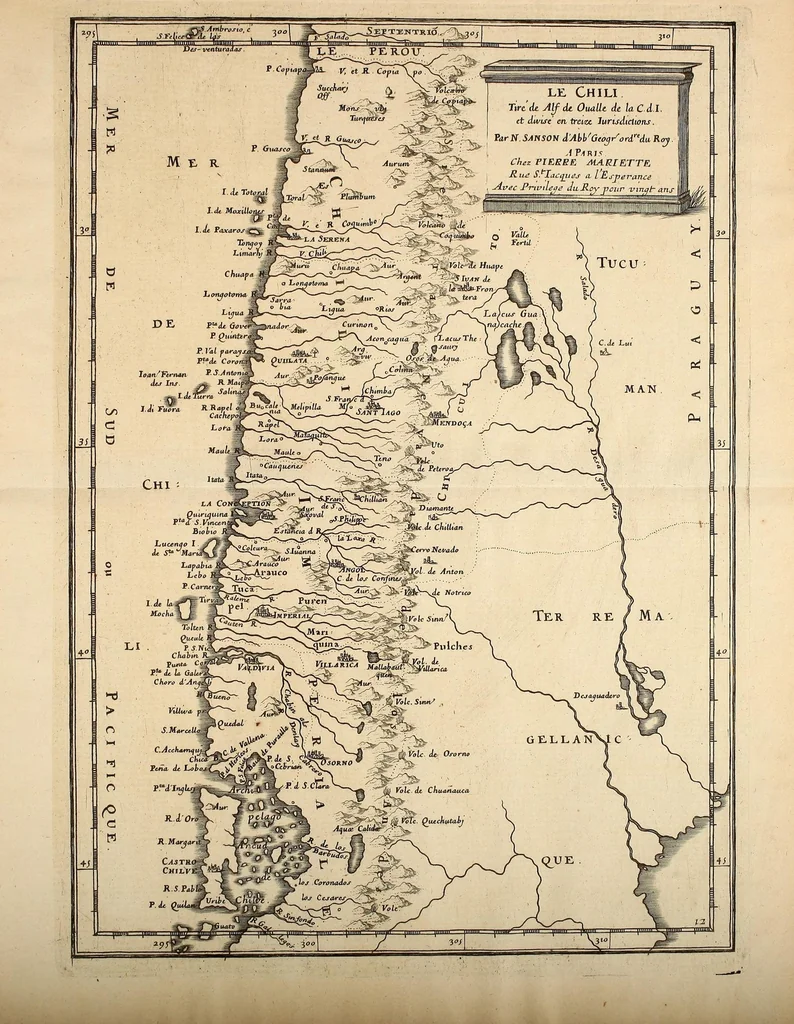An illustration from L'Amerique, en plusieurs cartes nouvelles, et exactes, &c [cartographic material] : en divers traitez de geographie, et d'histoire : la ou sont descrits succinctement, & avec une belle methode, & facile : ses empires, ses monarchies, ses estats, &c. : les moeurs, les langues, les religions, le negoce et la richesse de ses peuples, &c. : et ce qu'il y a de plus beau & de plus rare dans toutes ses parties, & dans ses isles, 1667, leaf 155