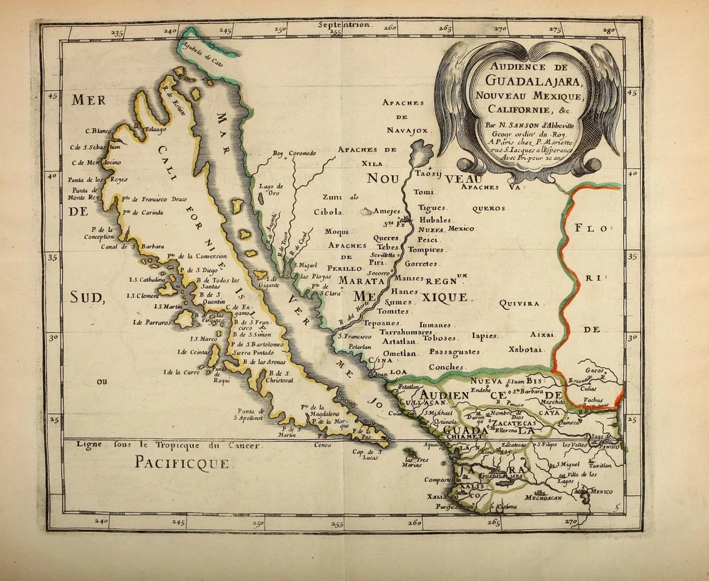 An illustration from L'Amerique, en plusieurs cartes nouvelles, et exactes, &c [cartographic material] : en divers traitez de geographie, et d'histoire : la ou sont descrits succinctement, & avec une belle methode, & facile : ses empires, ses monarchies, ses estats, &c. : les moeurs, les langues, les religions, le negoce et la richesse de ses peuples, &c. : et ce qu'il y a de plus beau & de plus rare dans toutes ses parties, & dans ses isles, 1667, leaf 75