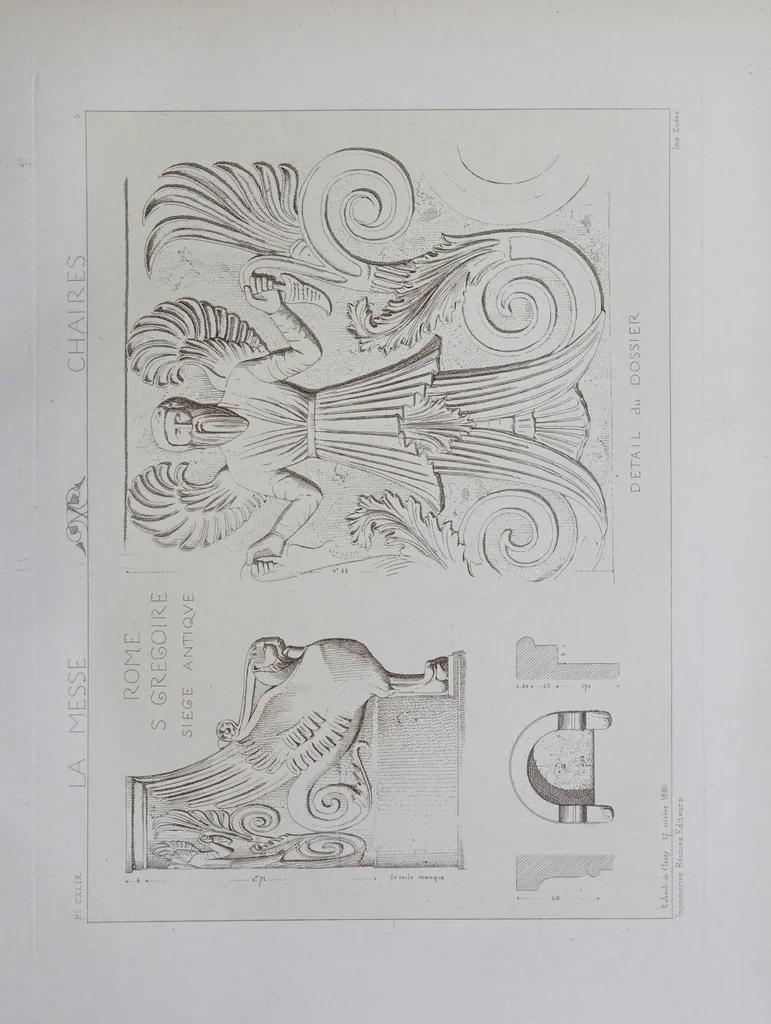 An illustration from La messe : études archéologiques sur ses monuments, 1883, leaf 327