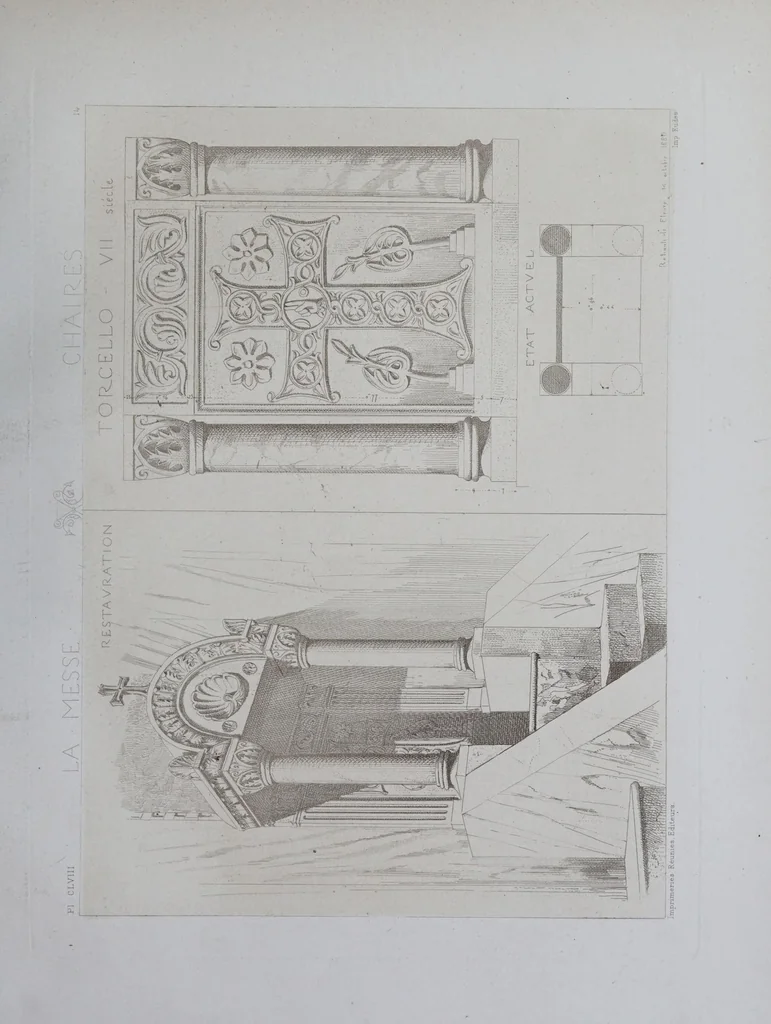 An illustration from La messe : études archéologiques sur ses monuments, 1883, leaf 345