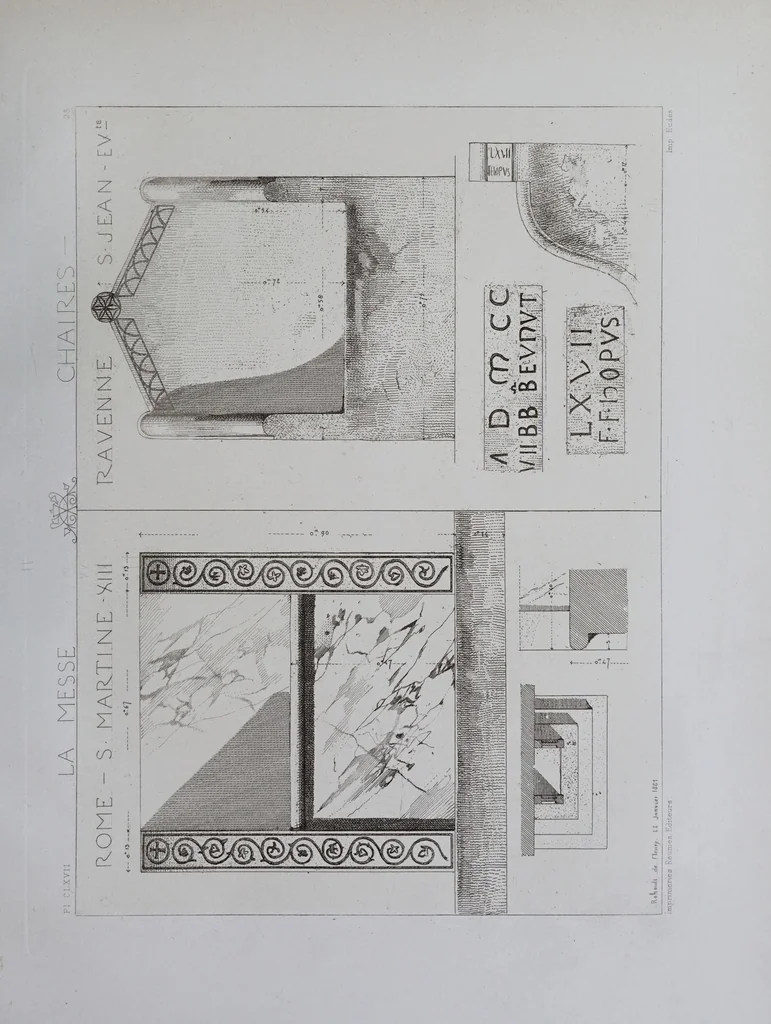 An illustration from La messe : études archéologiques sur ses monuments, 1883, leaf 363