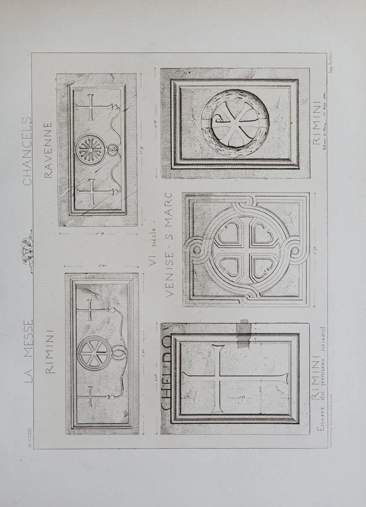 An illustration from La messe : études archéologiques sur ses monuments, 1883, leaf 299