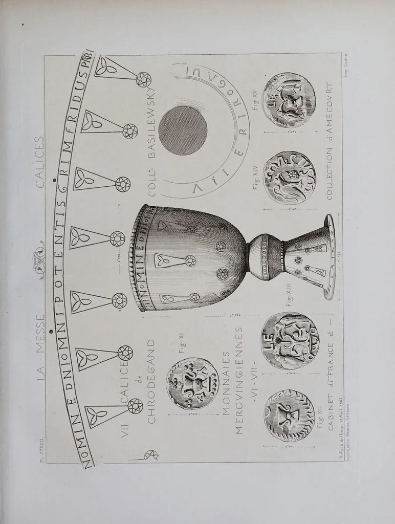 An illustration from La messe : études archéologiques sur ses monuments, 1883, leaf 287