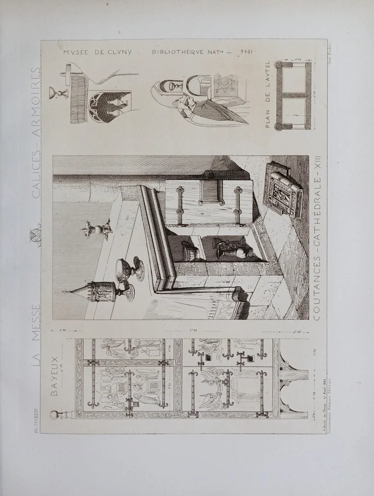 An illustration from La messe : études archéologiques sur ses monuments, 1883, leaf 351