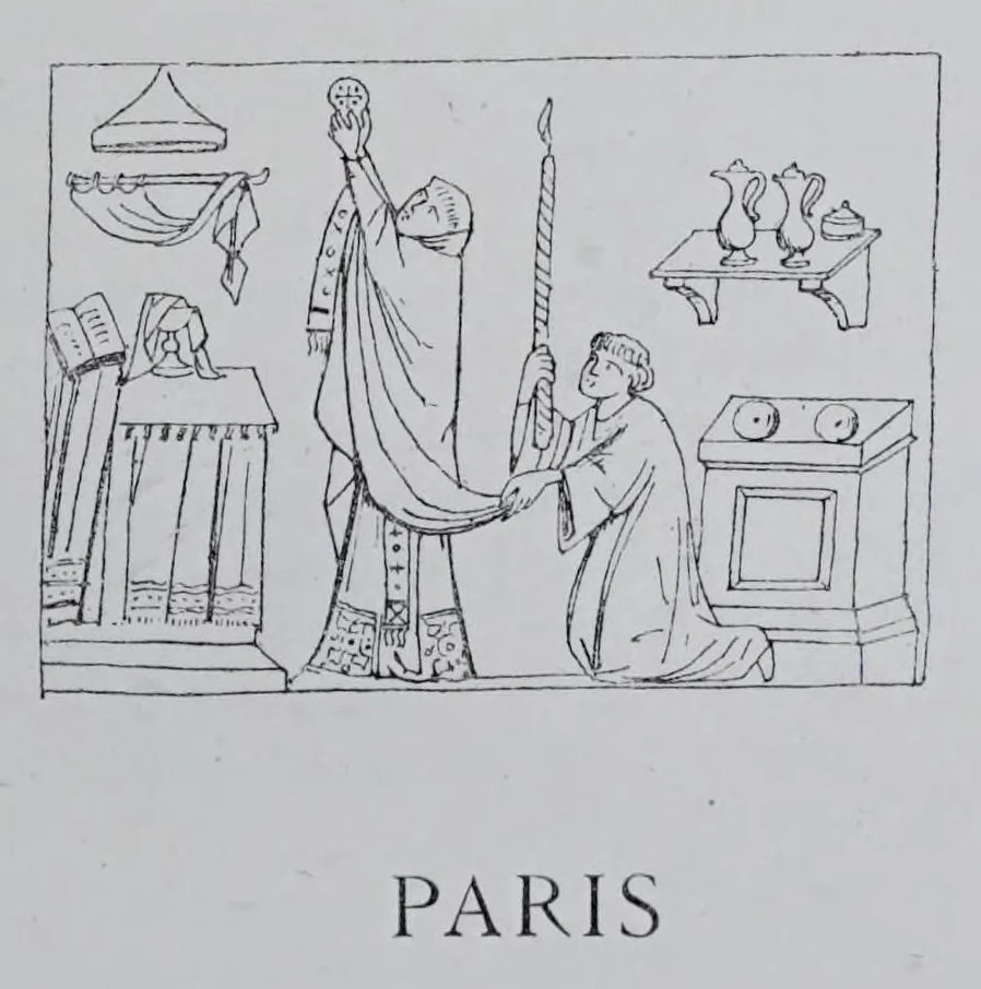 An illustration from La messe : études archéologiques sur ses monuments, 1883, leaf 11