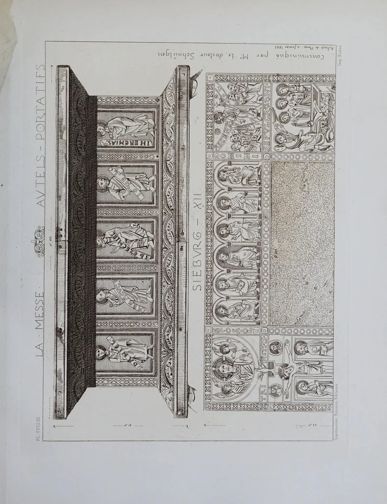 An illustration from La messe : études archéologiques sur ses monuments, 1883, leaf 243